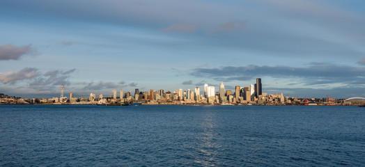 Seattle Skyscrapers Panorama