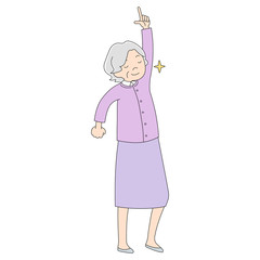 おばあちゃん_得意気