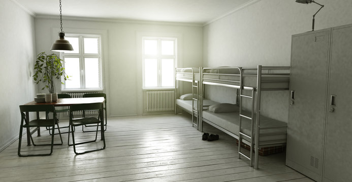 Zweckm&auml;&szlig;ig eingerichtetes Wohnzimmer f&uuml;r Ferieng&auml;ste und Monteure