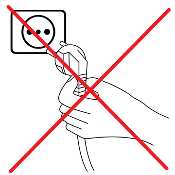 Do not plug in sign, vector