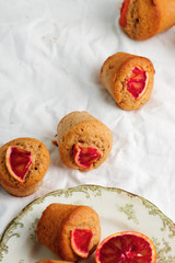 Whole Wheat Blood Orange and Olive Oil Muffins.