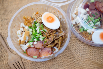 Ancient tube noodle, Thai traditional local food