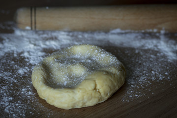  photo of the process of crocheting for pizza