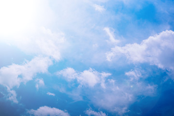 blue sky with cloud