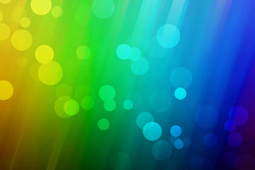 Rainbow background with bubbles