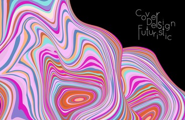 Minimal banner templates with marble striped texture