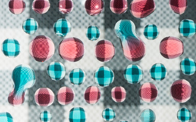 colorful water drops over abstract background