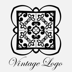 Vintage ornamental logo