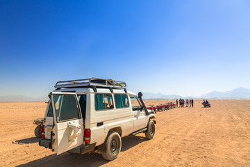Off road trip to african desert of Egypt