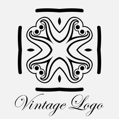 Vintage ornamental logo