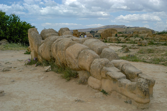 Ein Telamon Im Tal Der Tempel Von Agrigento