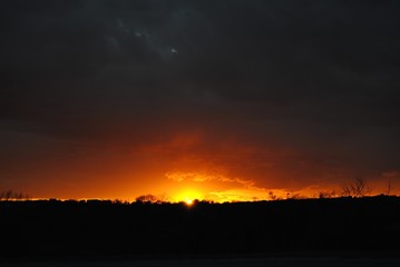 Obraz premium Sun's Last Glow