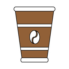 Coffee plastic cup vector illustration graphic design