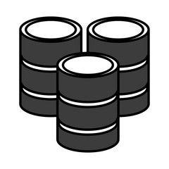 Servers disks technology vector illustration graphic design