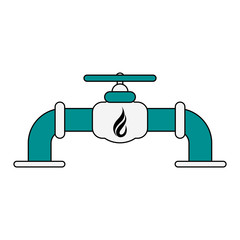 Natural gas pipe vector illustration graphic design