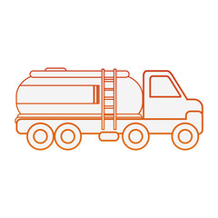 Gas truck vehicle vector illustration graphic design