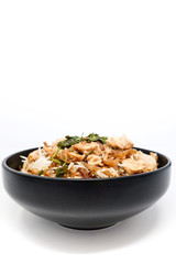 Homemade Chinese fried rice with vegetables