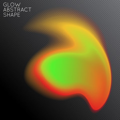 Abstract glow plasma shape