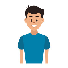 Young man cartoon vector illustration graphic design