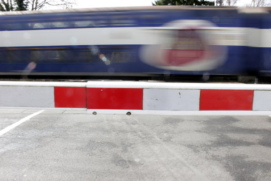 Panneau De Passage à Niveau Ferroviaire | Photo Premium