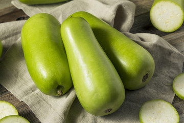 Raw Green Organic Opo Squash