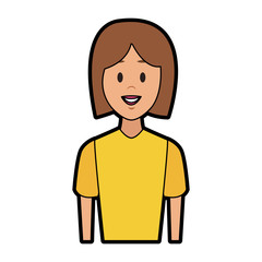 Obraz premium Young woman cartoon vector illustration graphic design