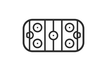 Fototapeta premium Ice hockey rink icon vector illustration