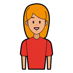 Young woman cartoon vector illustration graphic design