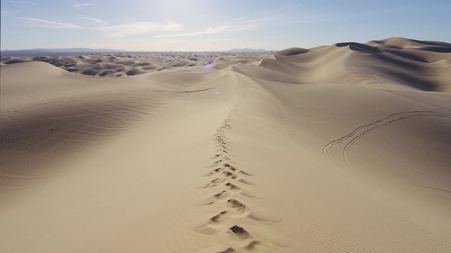 Footprints in the sand