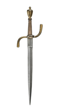 Gilt European dagger vintage medieval
