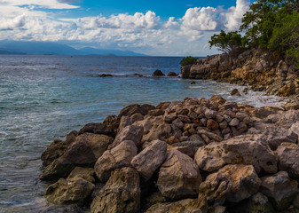 Fototapeta na wymiar Coastline of Labadee, Haiti