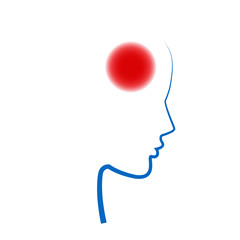 Headache illustration.Vector
