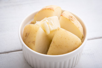 baked potato with butter