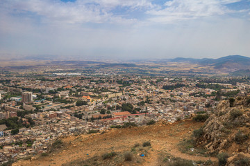 Fototapeta na wymiar Tlemcen - June 01, 2017: Panorama of the city of Tlemcen, Algeria
