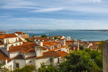 Obraz premium Lisbon and Tagus river view, Portugal