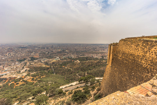 Oran - June 02, 2017: Holy Cross Fort at the top of the city of Oran, Algeria