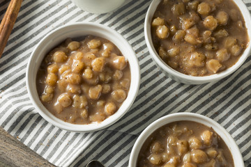 Homemade Brazlian Canjica Hominy Pudding