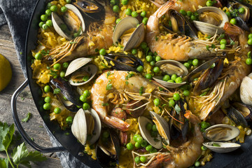 Homemade Spanish Seafood Paella