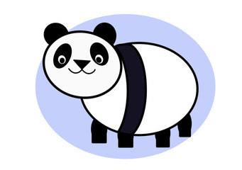 smile panda ,cartoon