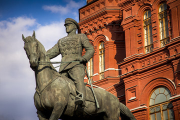 Exploring the statues and ornate exteriors of the Kremlin and Red Square in Moscow, Russia.
