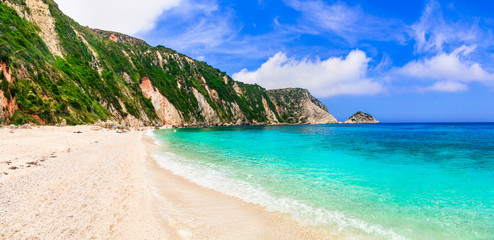 amazing beaches of Greece - beautiful Petani in Cefalonia island
