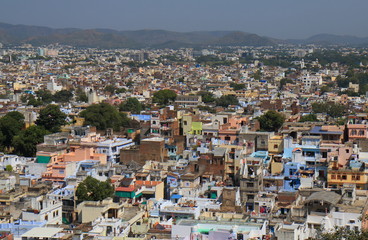 Fototapeta na wymiar Udaipur cityscape India