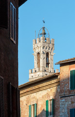 Siena street scene, Tuscany, Italy