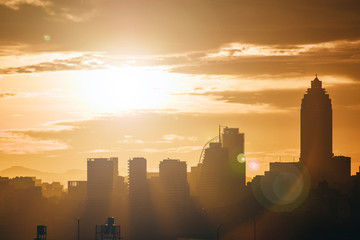 Taipei sunset skyline, Taiwan