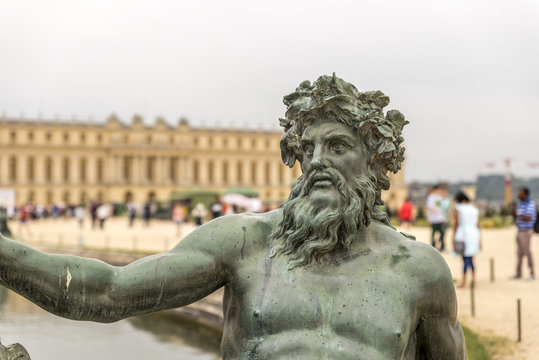 Statue around Versailles Palace in Paris
