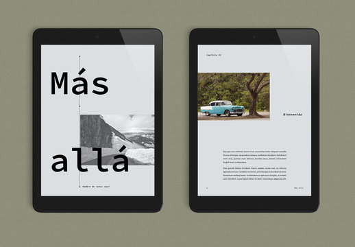 Dise&ntilde;o de eBook atractivo de colores calmados
