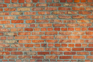 Old wall with red brick