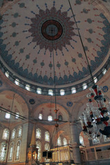 Fototapeta na wymiar ISTANBUL, TURKEY - MARCH 24, 2012: The dome of the Eyupa mosque.