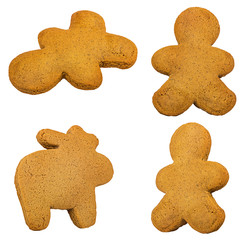 Cookies isolated on white background with clipping path