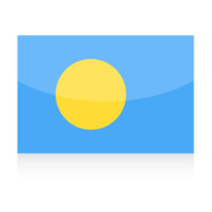 Palau Flag Vector Icon